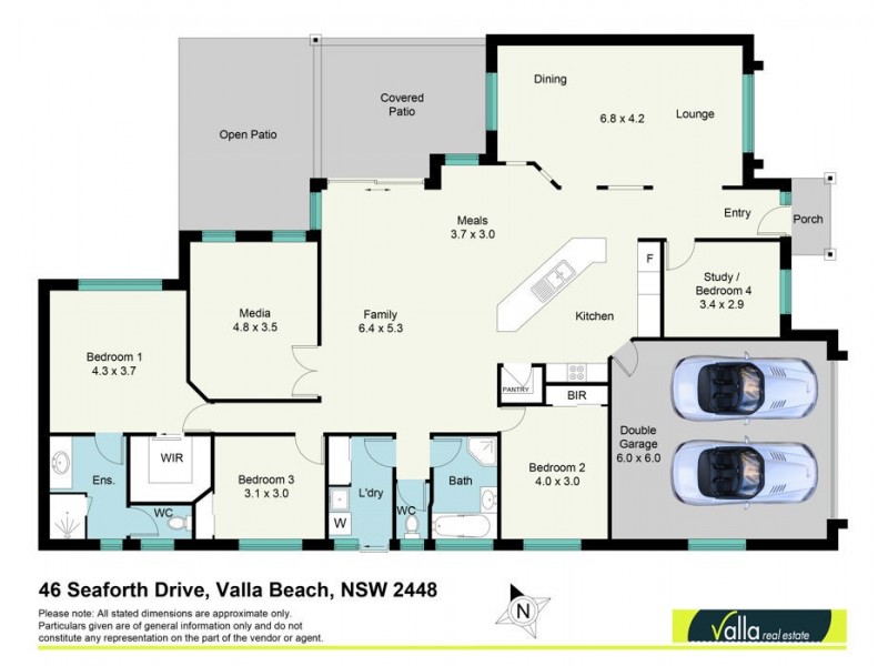 46 Seaforth Drive, Valla Beach NSW 2448 Floorplan