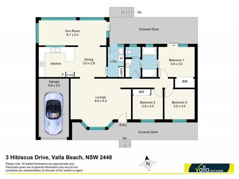 3 Hibiscus Drive, Valla Beach NSW 2448 Floorplan