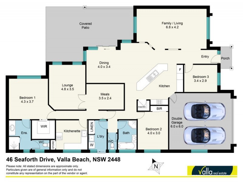 46 Seaforth Drive, Valla Beach NSW 2448 Floorplan