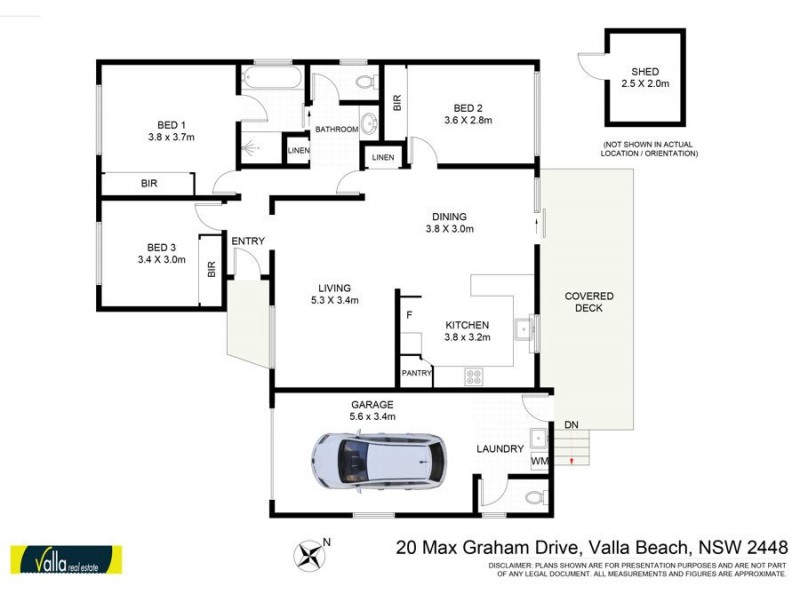 20 Max Graham Drive, Valla Beach NSW 2448 Floorplan