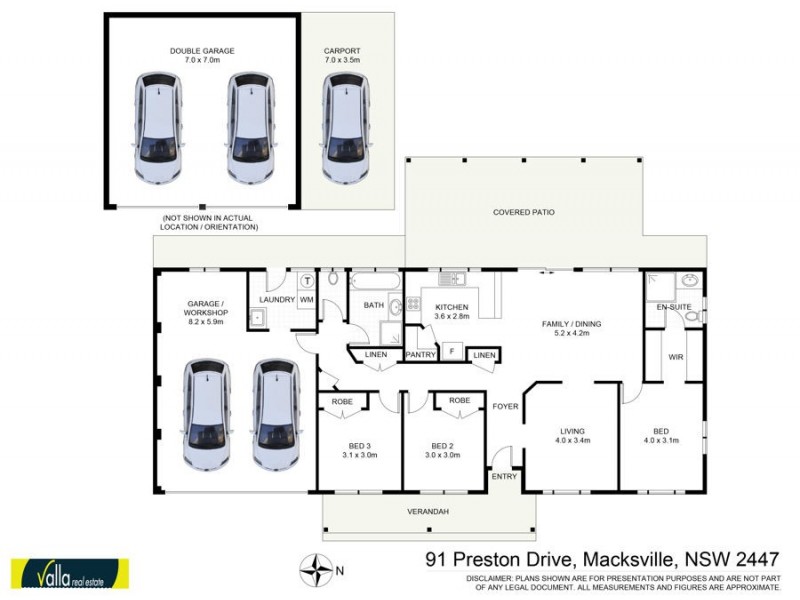 91 Preston Drive, Macksville NSW 2447 Floorplan