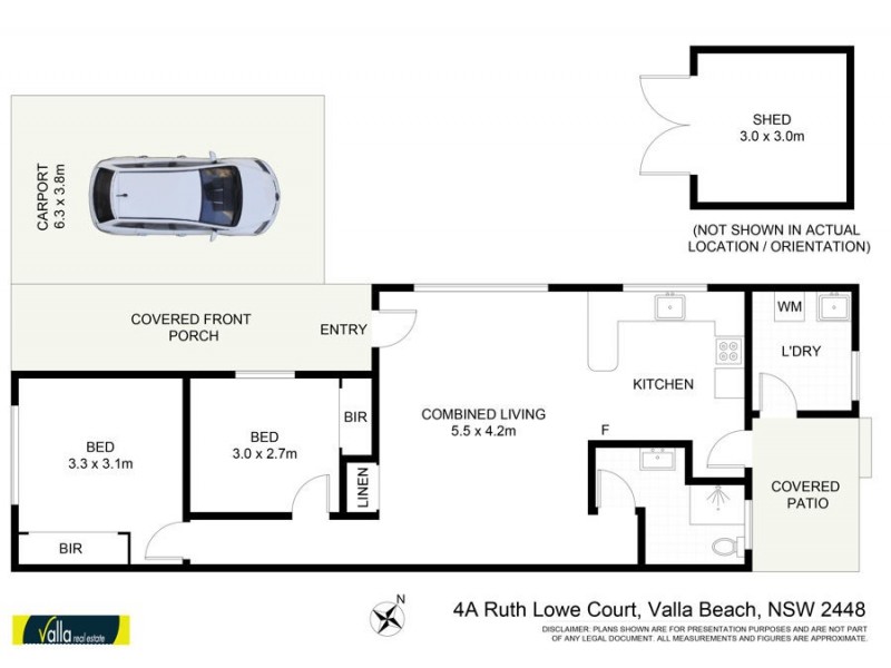 4A Ruth Lowe Court, Valla Beach NSW 2448 Floorplan