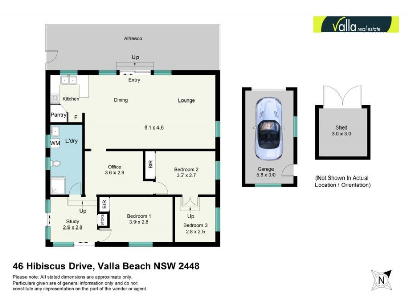 46 Hibiscus Drive, Valla Beach NSW 2448 Floorplan