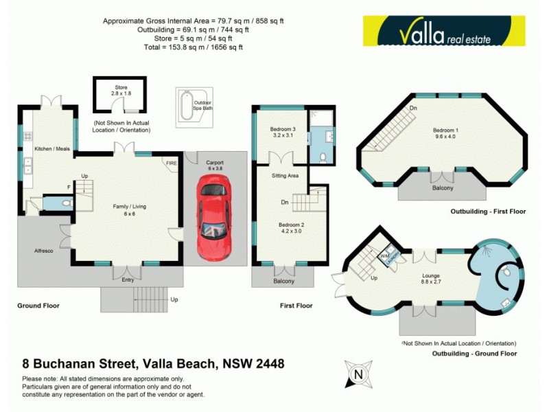 8 Buchanan Street, Valla Beach NSW 2448 Floorplan