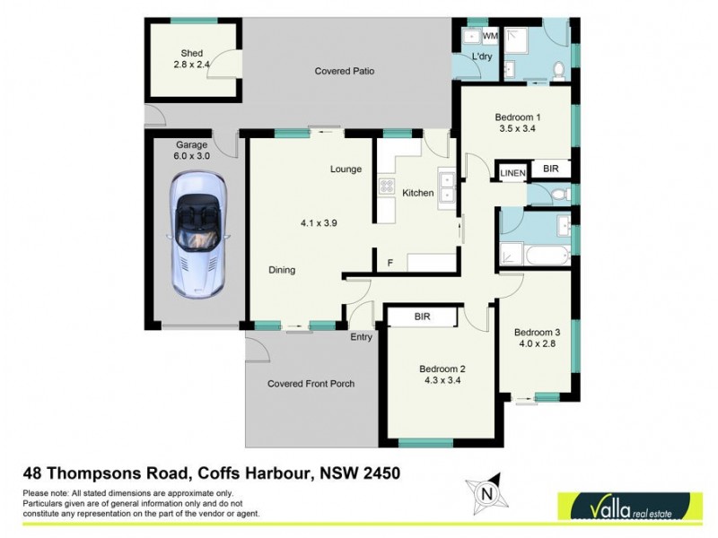 48 Thompsons Road, Coffs Harbour NSW 2450 Floorplan