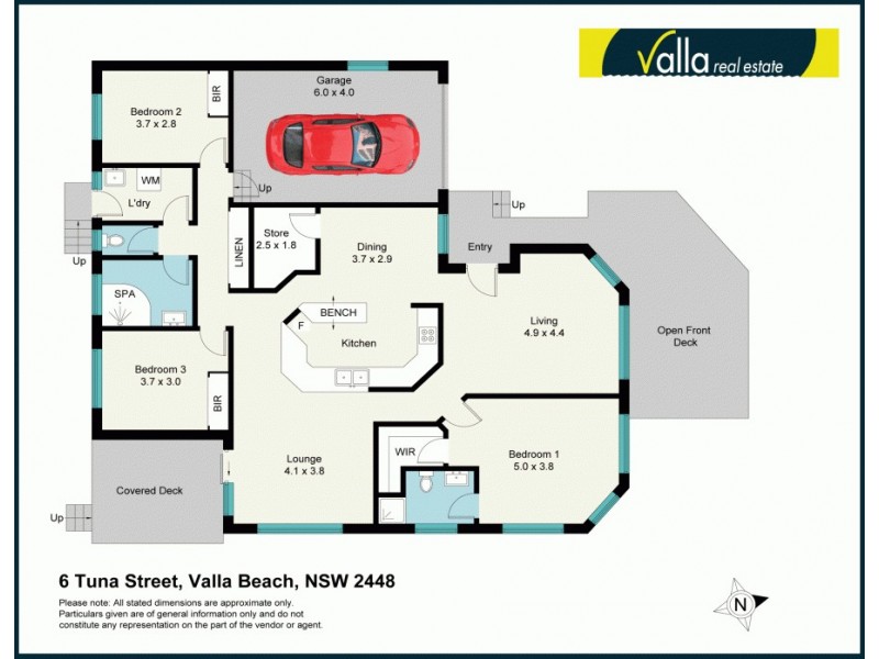 6 Tuna Street, Valla Beach NSW 2448 Floorplan