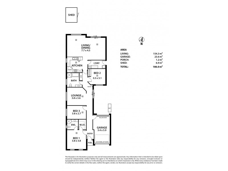 2/20a Fourth Avenue, Klemzig SA 5087 Floorplan