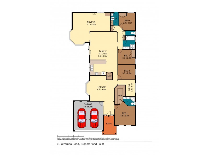 71 Yeramba Road, Summerland Point NSW 2259 Floorplan