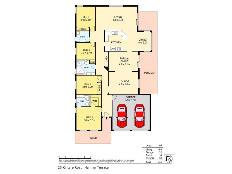 25 Kintyre Road, Hamlyn Terrace NSW 2259 Floorplan