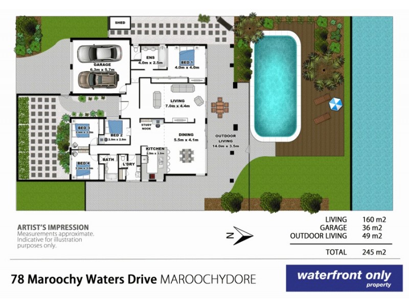 78 Maroochy Waters Drive, Maroochydore QLD 4558 Floorplan
