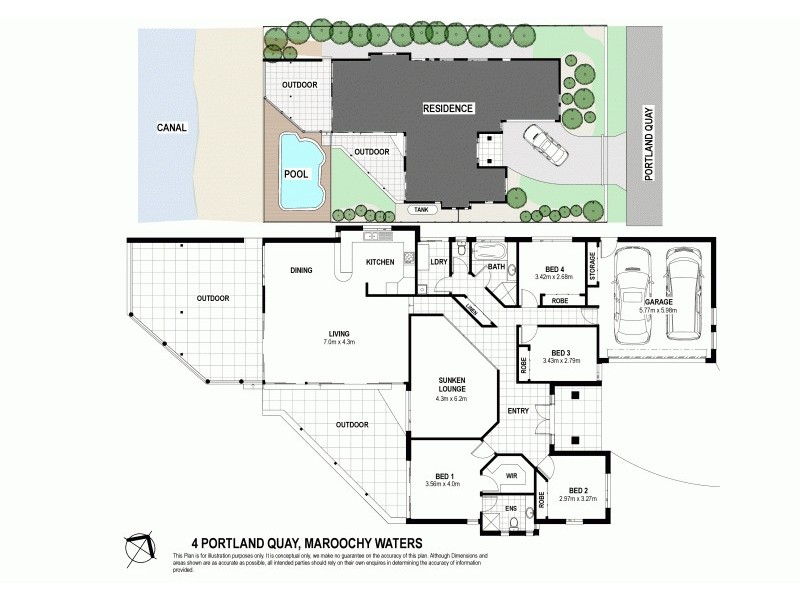 4 Portland Quay, Maroochydore QLD 4558 Floorplan