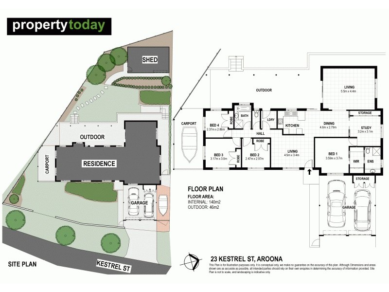 23 Kestrel Street, Aroona QLD 4551 Floorplan