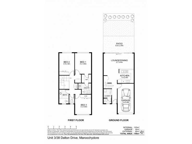 3/38 Dalton Drive, Maroochydore QLD 4558 Floorplan