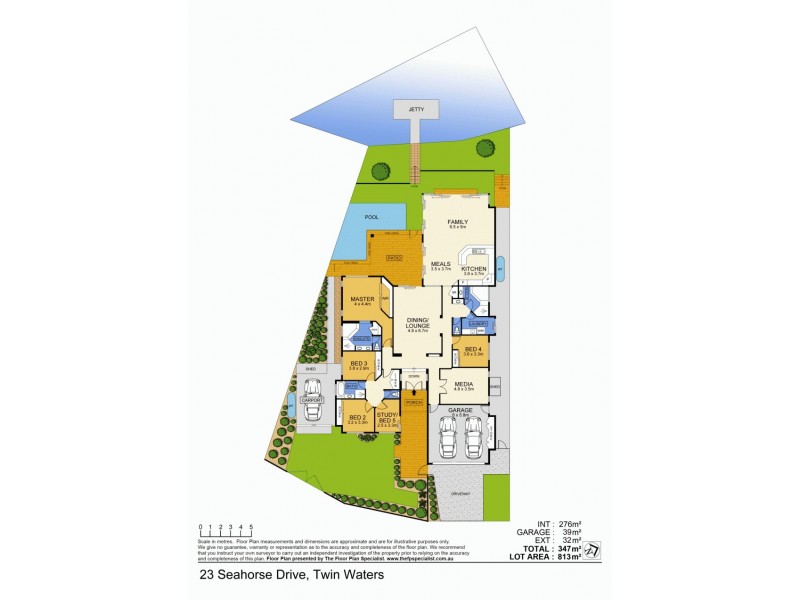 23 Seahorse Drive, Twin Waters QLD 4564 Floorplan