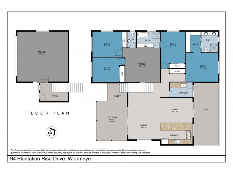 94 Plantation Rise Drive, Woombye QLD 4559 Floorplan