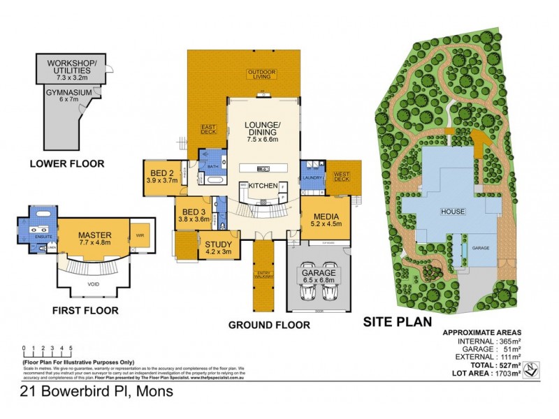 21 Bowerbird Place, Mons QLD 4556 Floorplan