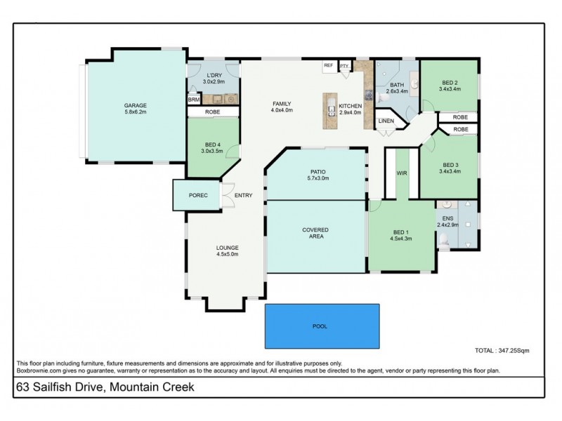 63 Sailfish Drive, Mountain Creek QLD 4557 Floorplan