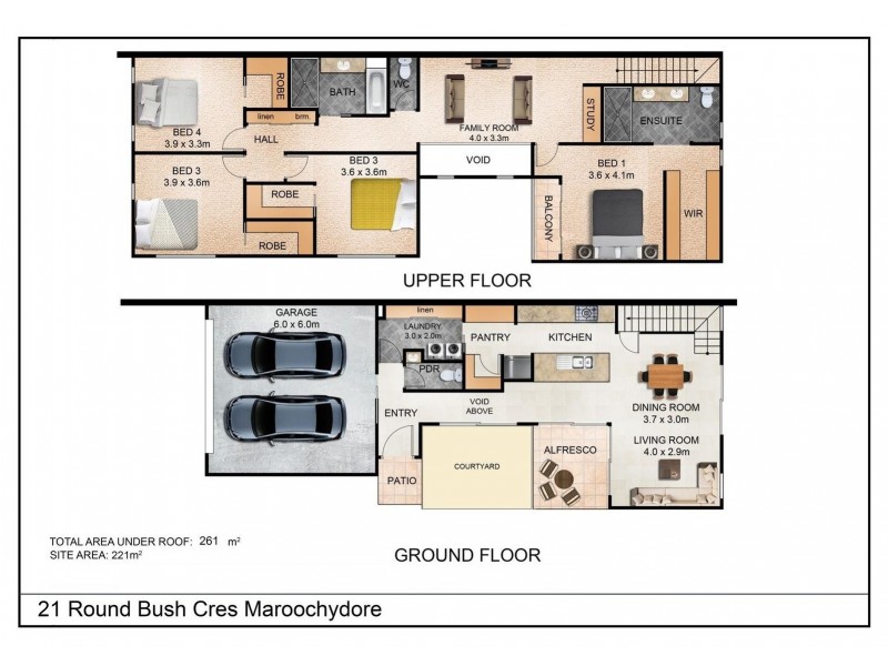 21 Round Bush Crescent, Maroochydore QLD 4558 Floorplan