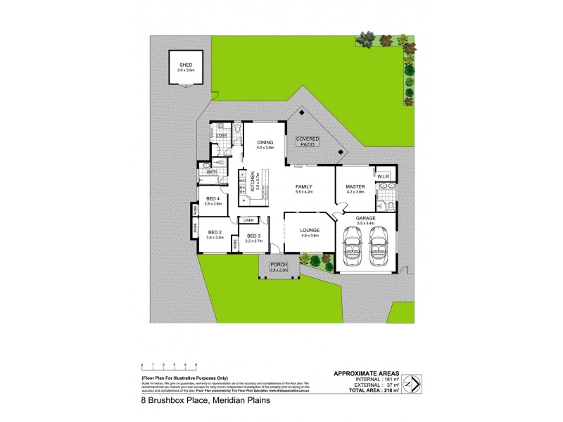 8 Brushbox Place, Meridan Plains QLD 4551 Floorplan