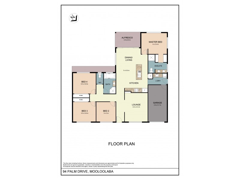 94 Palm Drive, Mooloolaba QLD 4557 Floorplan