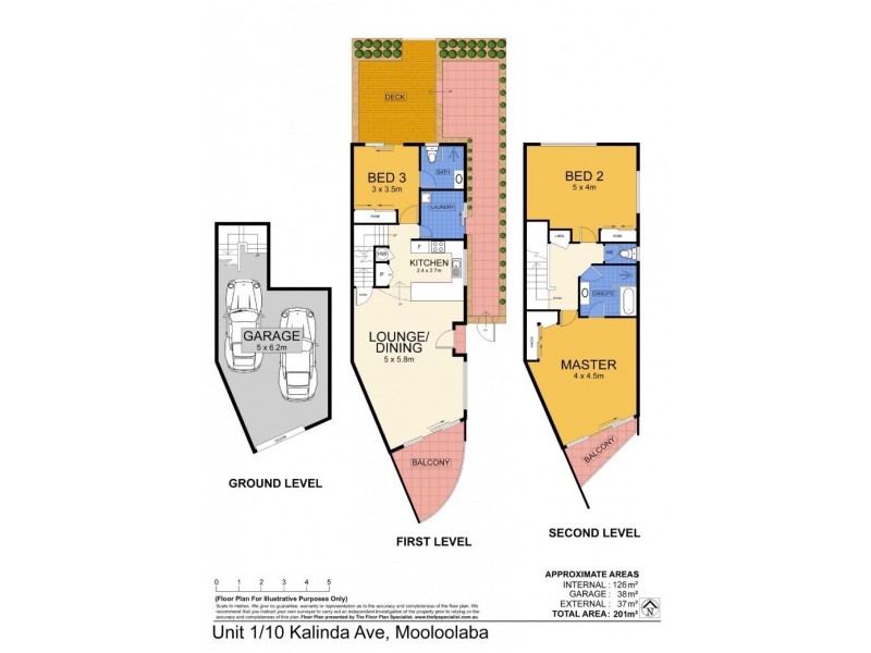 1/10-12 Kalinda Avenue, Mooloolaba QLD 4557 Floorplan