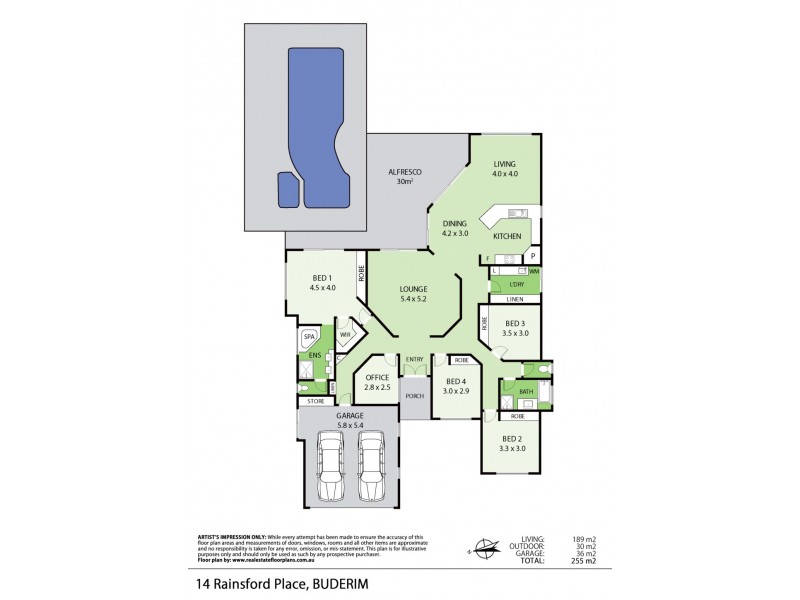 14 Rainsford Place, Buderim QLD 4556 Floorplan