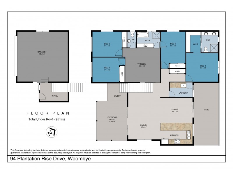 94 Plantation Rise Drive, Woombye QLD 4559 Floorplan