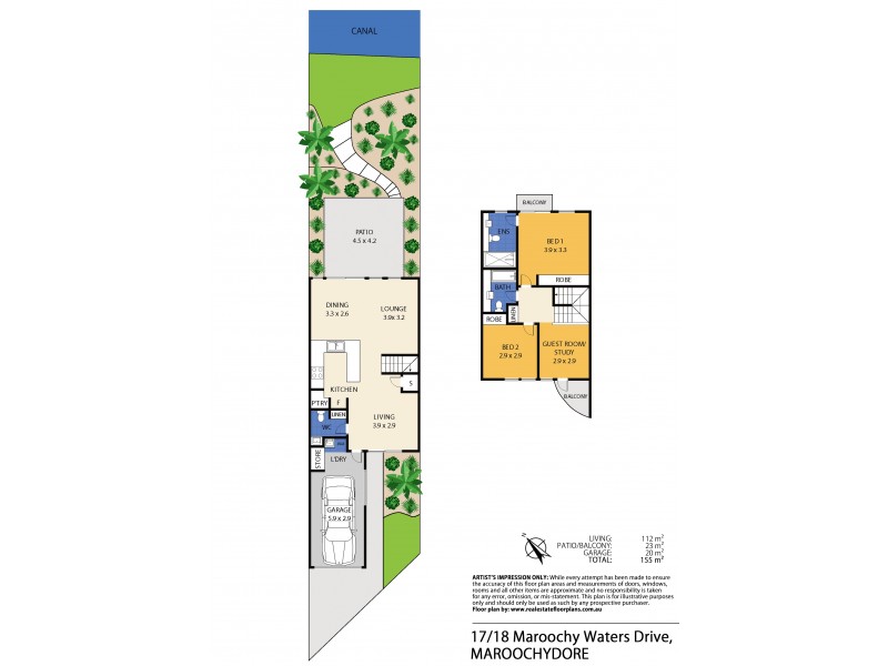 17/18 Maroochy Waters Drive, Maroochydore QLD 4558 Floorplan