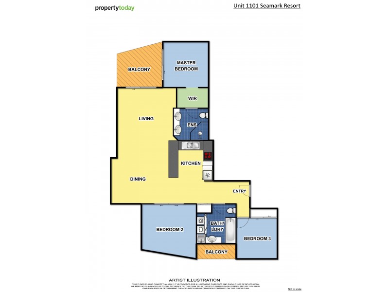 1101/29-37 First Avenue, Mooloolaba QLD 4557 Floorplan