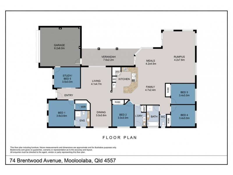 74 Brentwood Avenue, Mooloolaba QLD 4557 Floorplan