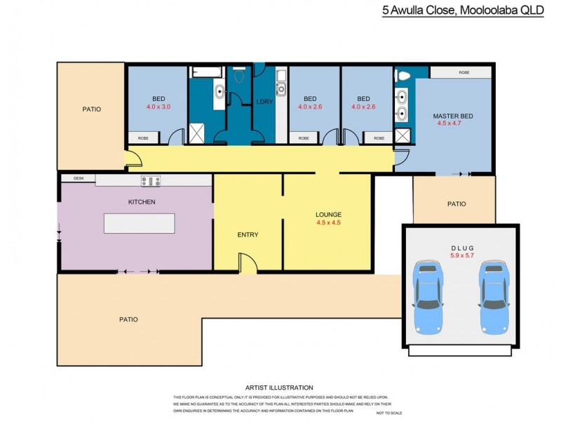 5 Awulla Close, Mooloolaba QLD 4557 Floorplan