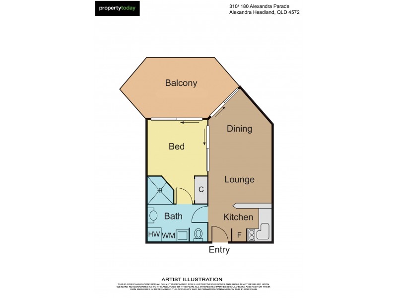 310/180 Alexandra Parade, Alexandra Headland QLD 4572 Floorplan