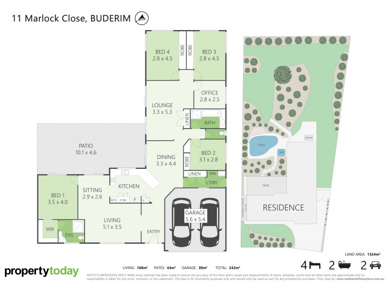 11 Marlock Close, Buderim QLD 4556 Floorplan