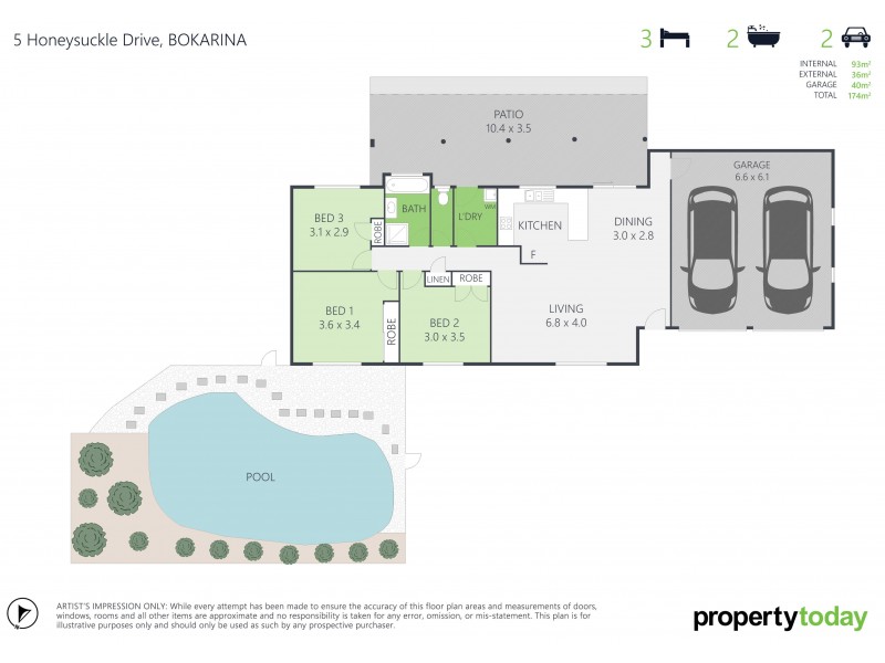 5 Honeysuckle Drive, Bokarina QLD 4575 Floorplan