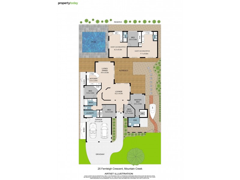 25 Fernleigh Crescent, Mountain Creek QLD 4557 Floorplan