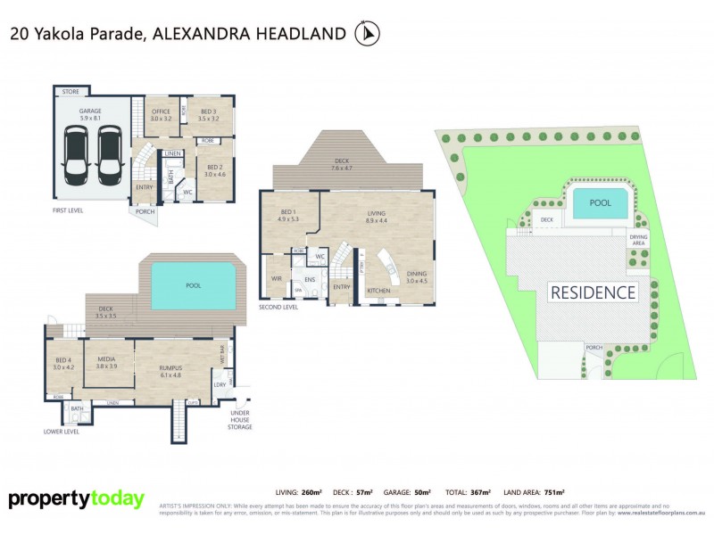 20 Yakola Parade, Alexandra Headland QLD 4572 Floorplan