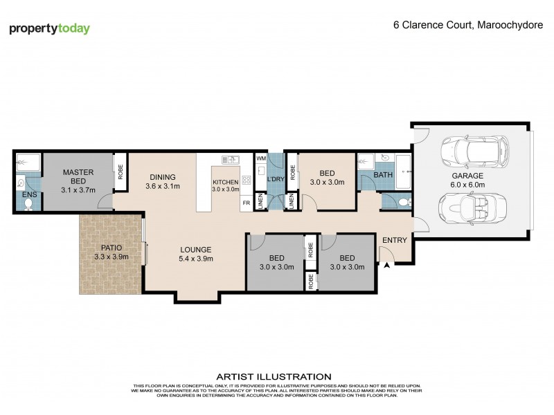 6 Clarence Court, Maroochydore QLD 4558 Floorplan