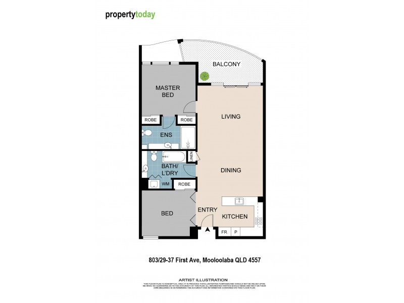 803/29-37 First Avenue, Mooloolaba QLD 4557 Floorplan
