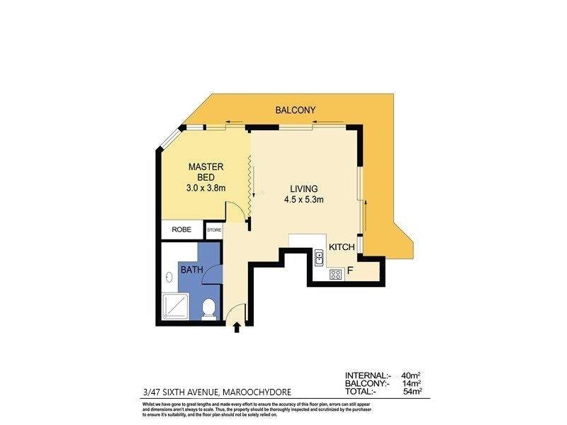 3/47 Sixth Avenue, Maroochydore QLD 4558 Floorplan