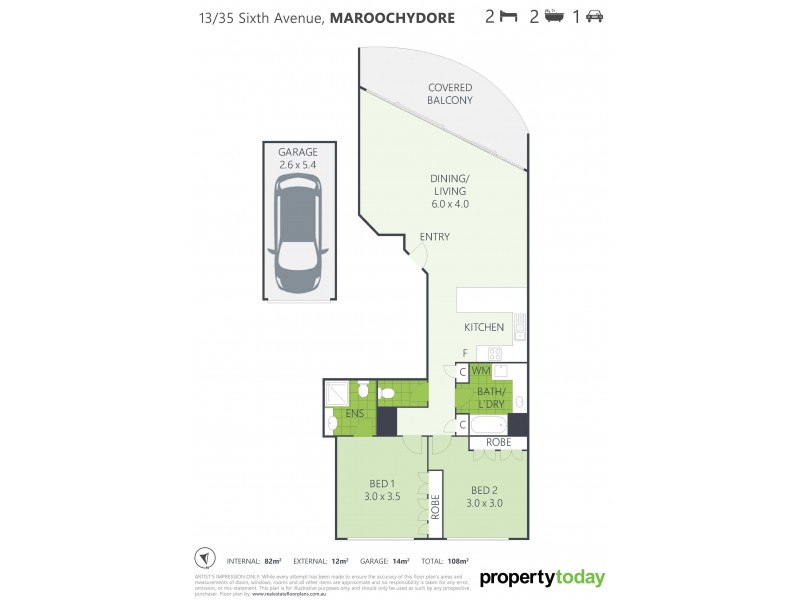 13/35-37 Sixth Avenue, Maroochydore QLD 4558 Floorplan