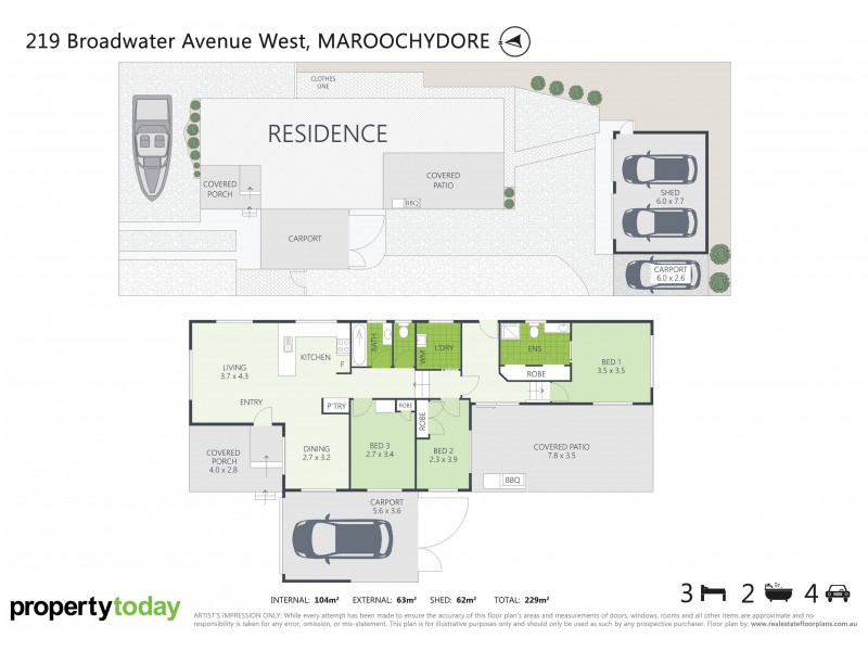 219 Broadwater Avenue West, Maroochydore QLD 4558 Floorplan