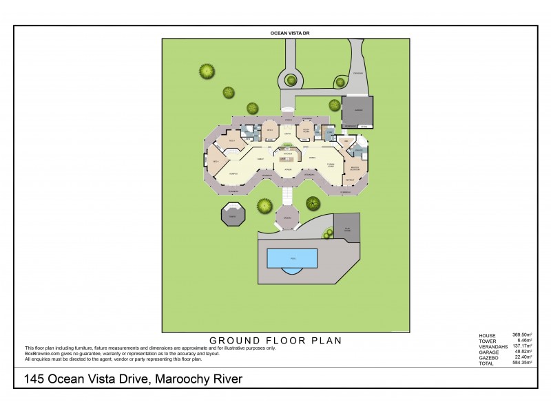 145 Ocean Vista Drive, Maroochy River QLD 4561 Floorplan