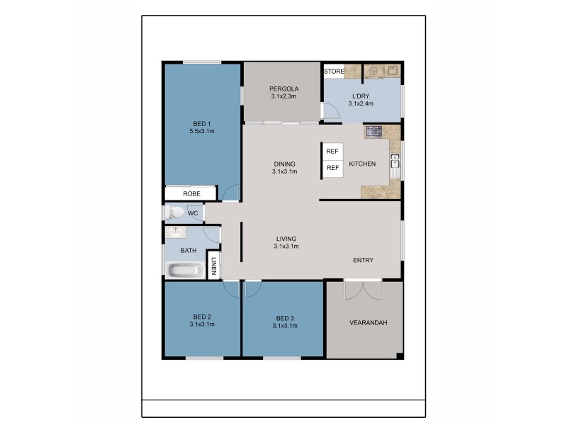 2 Lagoon Crescent, Saunders Beach QLD 4818 Floorplan