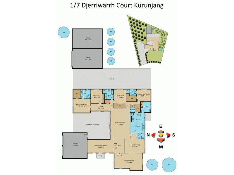 1/7 Djerriwarrh Court, Melton VIC 3337 Floorplan