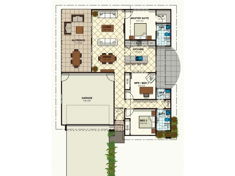 1 Carlisle Waters Estate Bundesen Ave, Midge Point QLD 4799 Floorplan