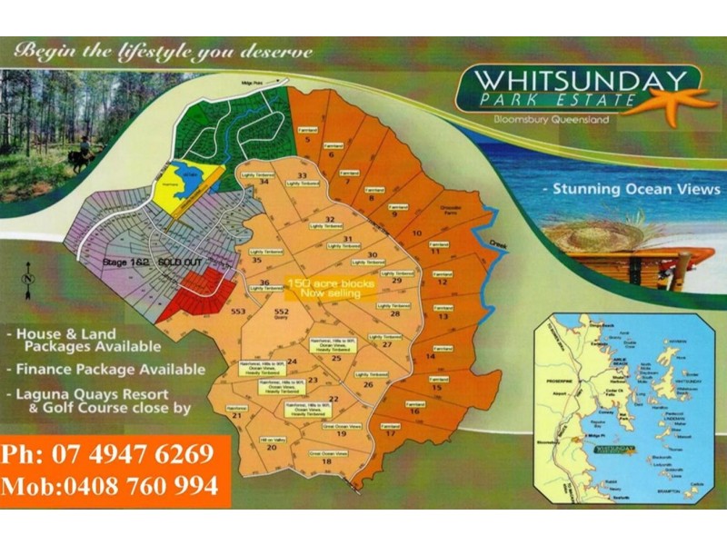 LOTS 18 – 36 LINDEMAN DRIVE & EXMOOR ROADS BLOOMSBURY, Midge Point QLD 4799