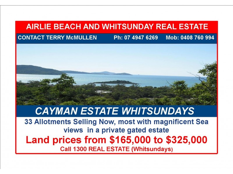 CAYMAN ESTATE PROPOSED LOTS 1-33 BORDER DRIVE, Cannonvale QLD 4802