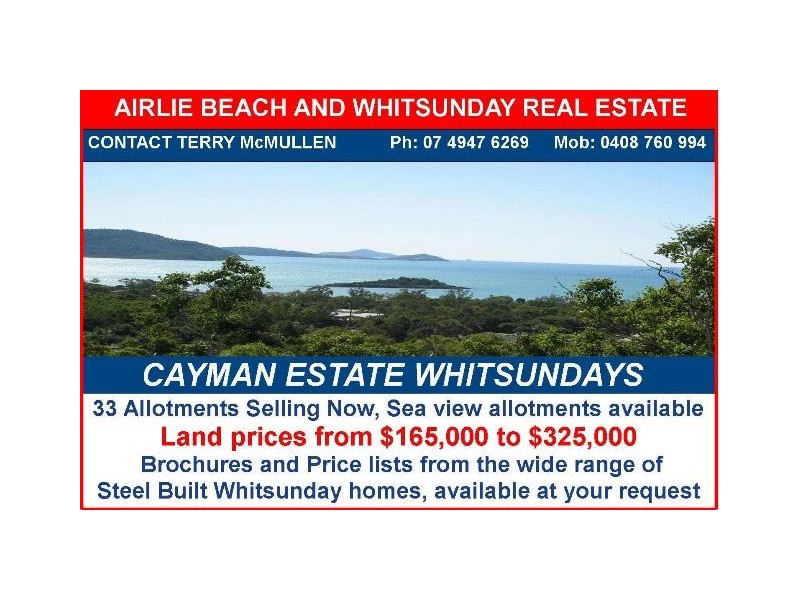 LOT 3 CAYMAN  ESTATE BORDER DRIVE, Cannonvale QLD 4802