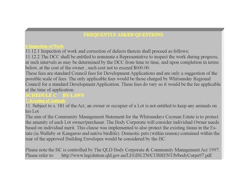 LOT 20 CAYMAN ESTATE BORDER DRIVE, Cannonvale QLD 4802