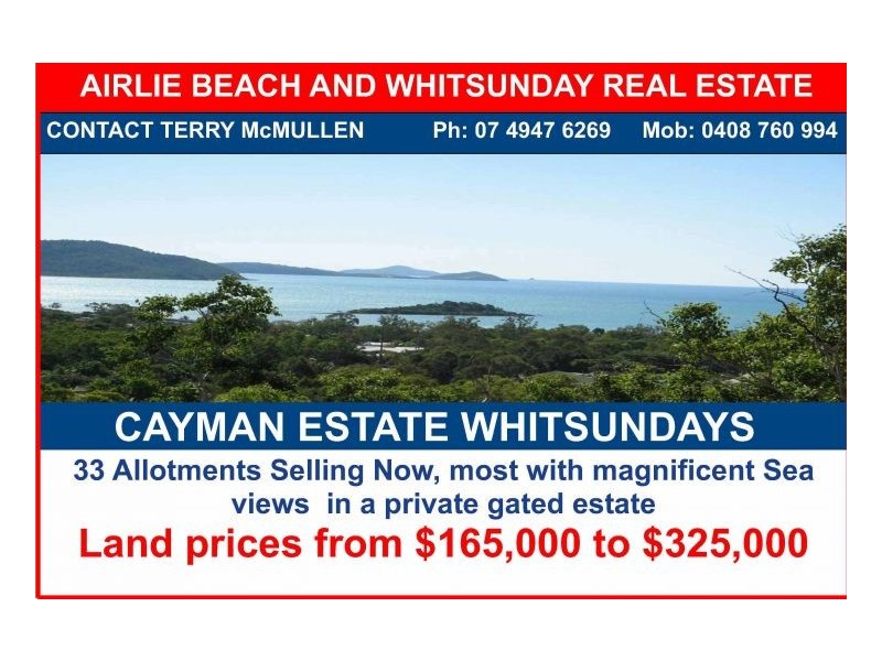 LOT 21 CAYMAN  ESTATE BORDER DRIVE, Cannonvale QLD 4802